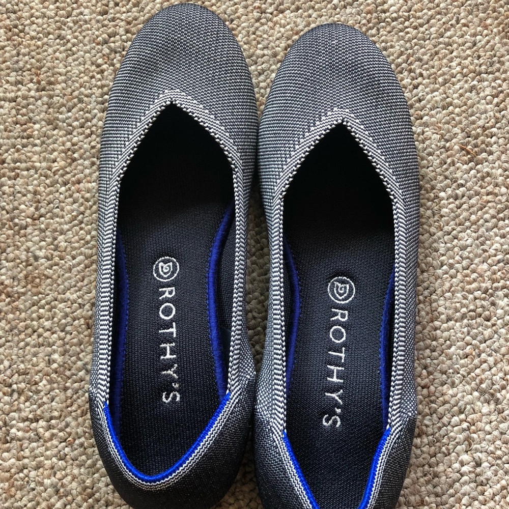 EUC Rothy’s charcoal flat